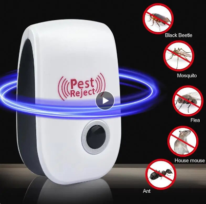 🦟 Repelente Eléctrico Ultrasónico – Ratones, Insectos, Cucarachas y Mosquitos