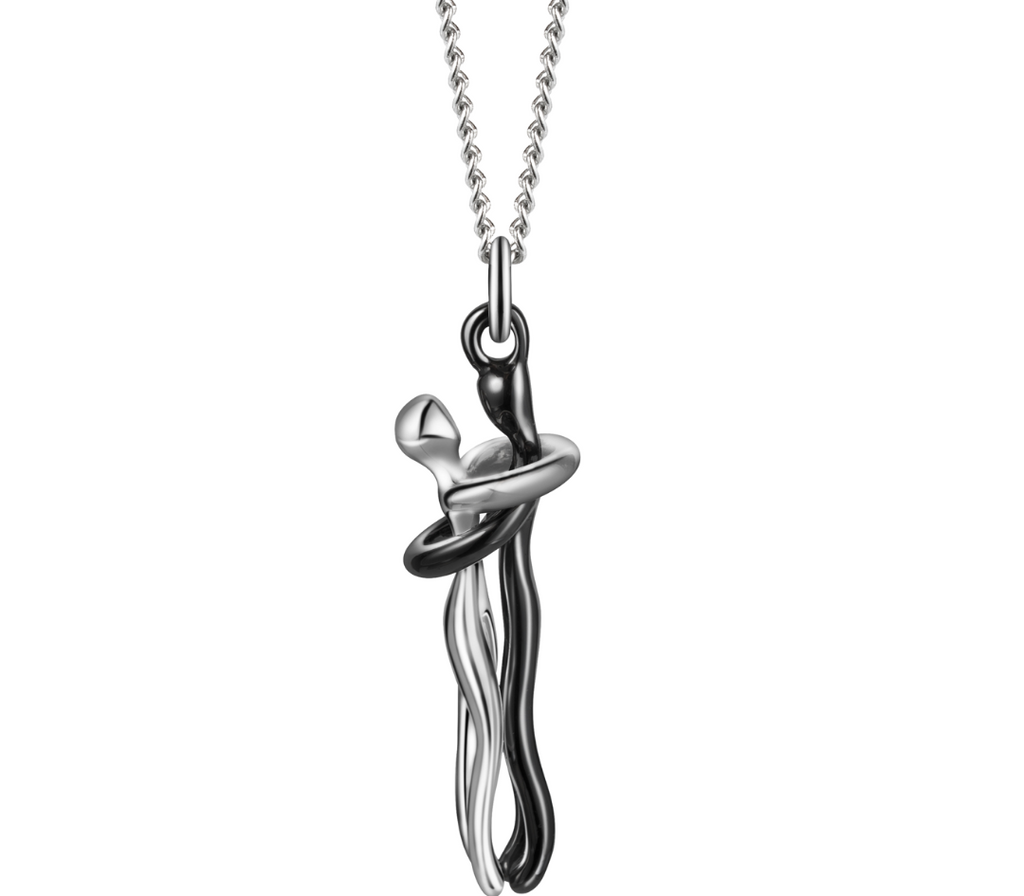 Collar Abrazo-Infinito® plateado